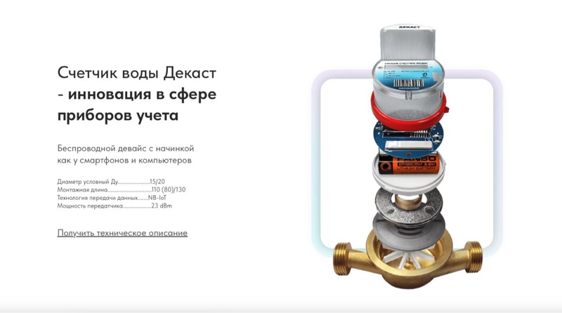 Счётчики воды Декаст с Яндекс Алисой